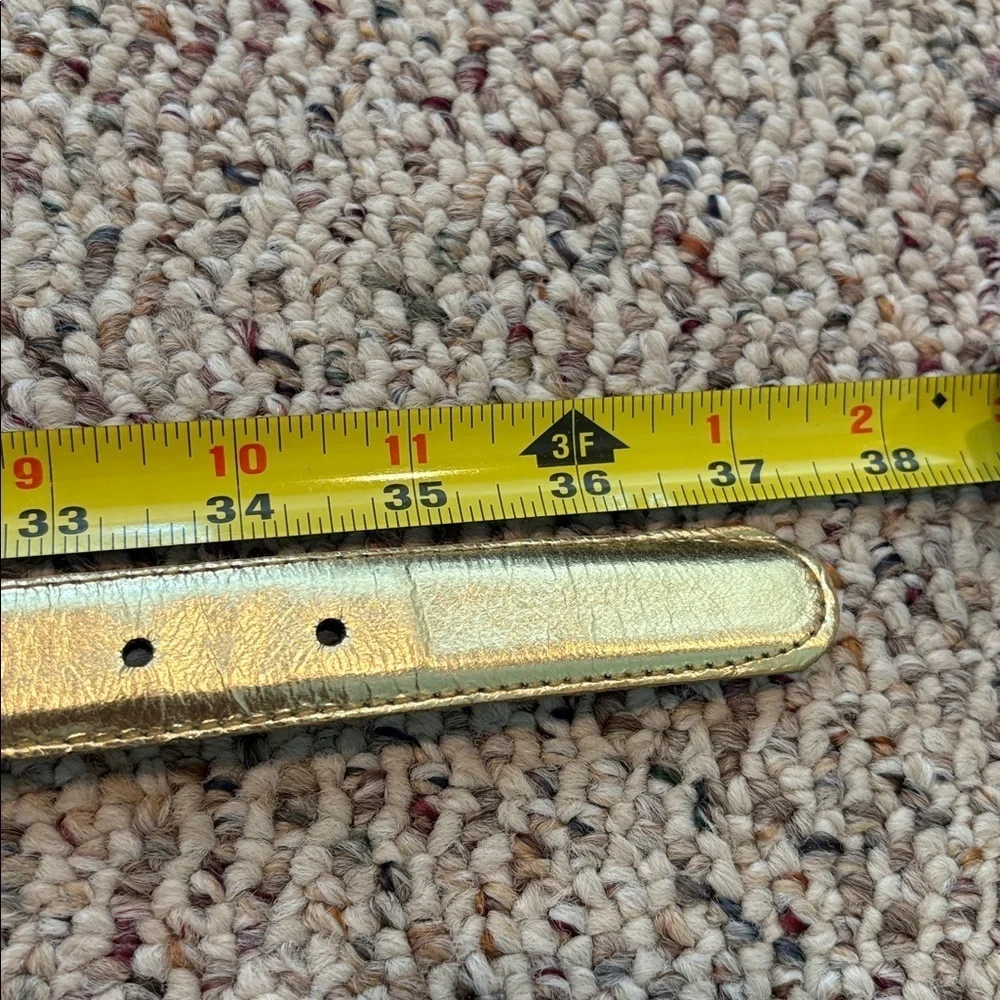 Gold Women's Belt. Fits 29.5 to 34. M/L. Y2K